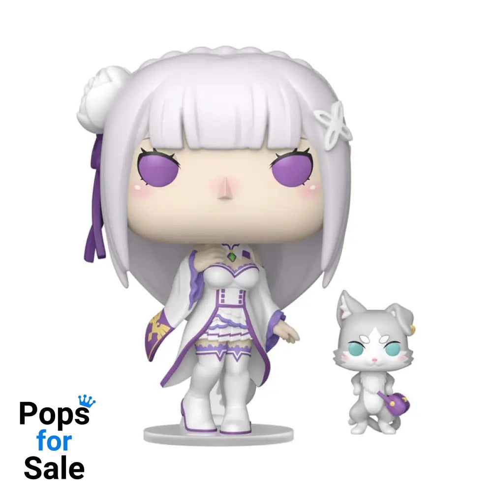 Re:Zero POP!&Buddy Animation Vinyl Figures Emilia w/Puck 9 cm Funko POP POP! Figures