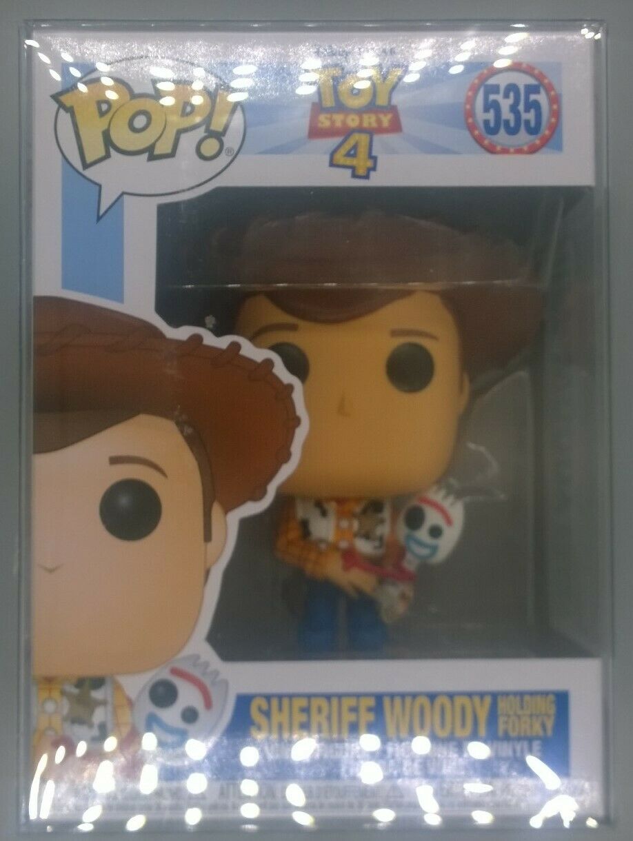 #535 Sheriff Woody (Holding Forky) - Disney Toy Story 4 Funko POP