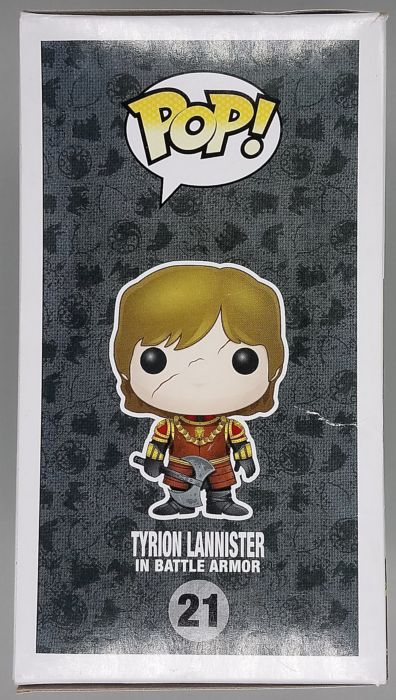 21 Tyrion Lannister (Battle Armor) Game of Thrones - Box Damaged Funko POP