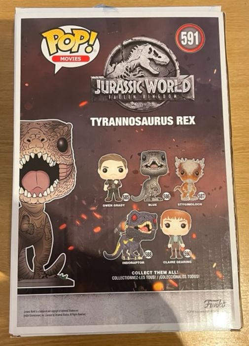 #591 Tyrannosaurus Rex 10 Inch Jurassic World - Box Damaged Funko POP