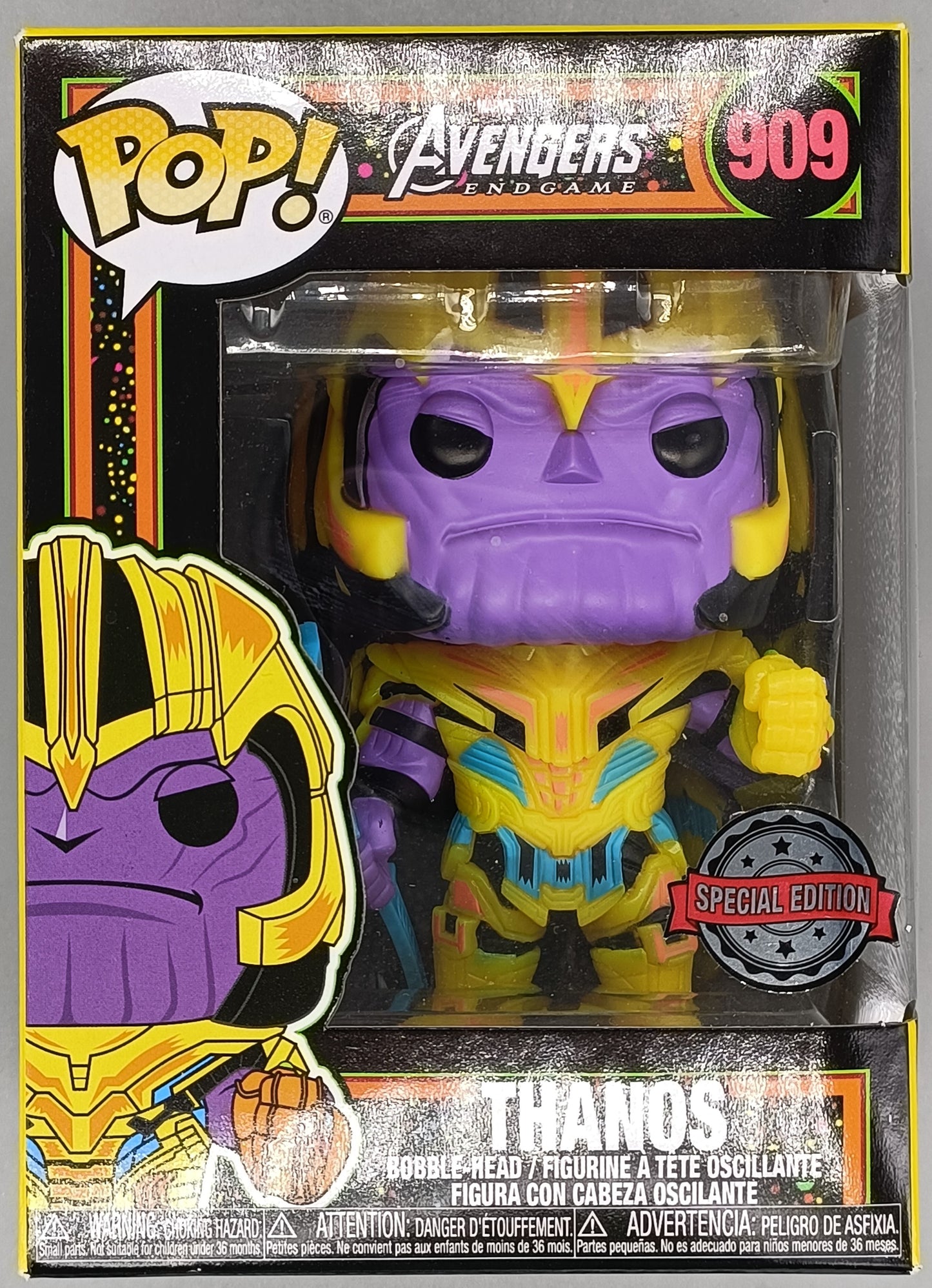 #909 Thanos (Blacklight) - Marvel Avengers Endgame Funko POP