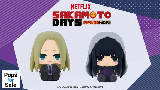 Sakamoto Days Pote Raba Rubber Mascot PVC Mini Figure Shishiba & Osaragi 8 cm