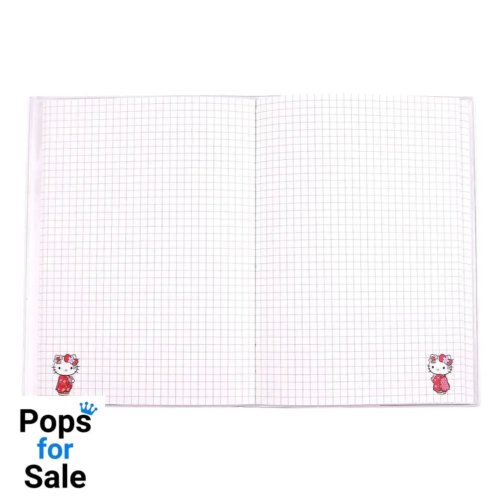 Sanrio Notebook Hello Kitty Kimono Holographic Checkered