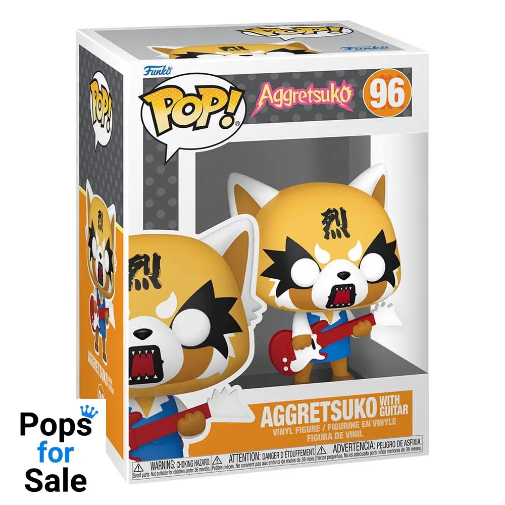 Sanrio POP! Animation Vinyl Figure Aggretsuko w/Guitar 9 cm