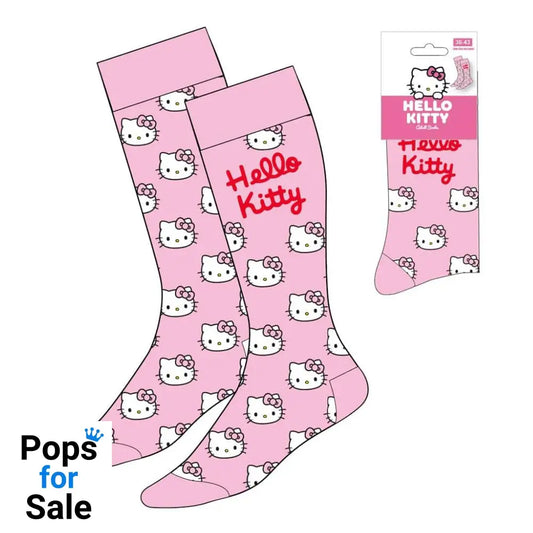 Sanrio Socks Hello Kitty Face Pink 36-43