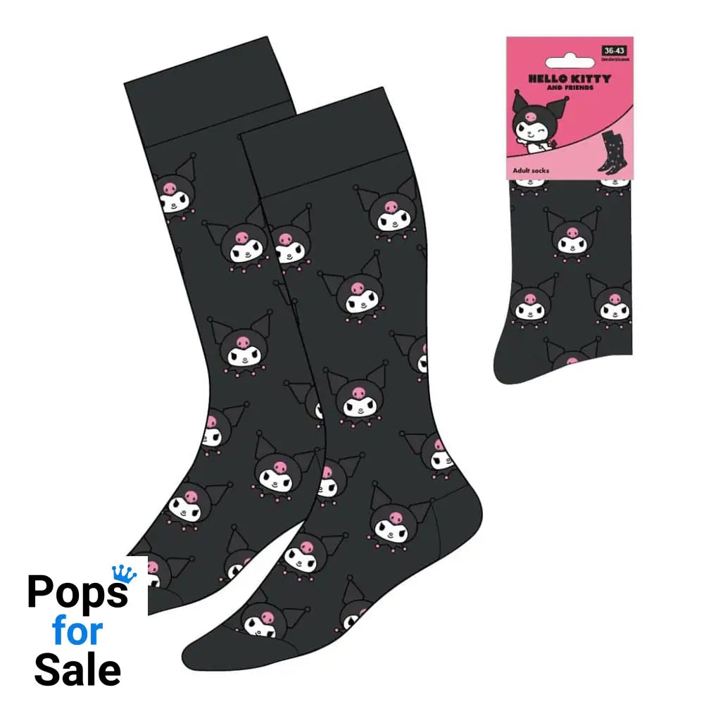 Sanrio Socks Kuromi Face 36-43 Footwear