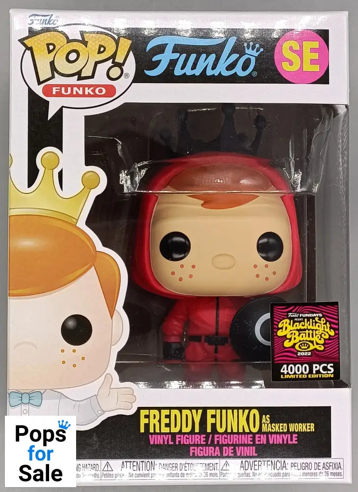 SE Freddy Funko (as Masked Worker Circle) 2022 Con 4000 LE Funko POP