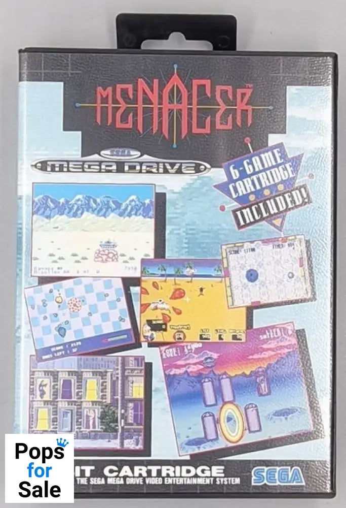 Sega Menacer 6 Game in One (Pest Control!- Whackball etc) for Sega Mega Drive (MD)