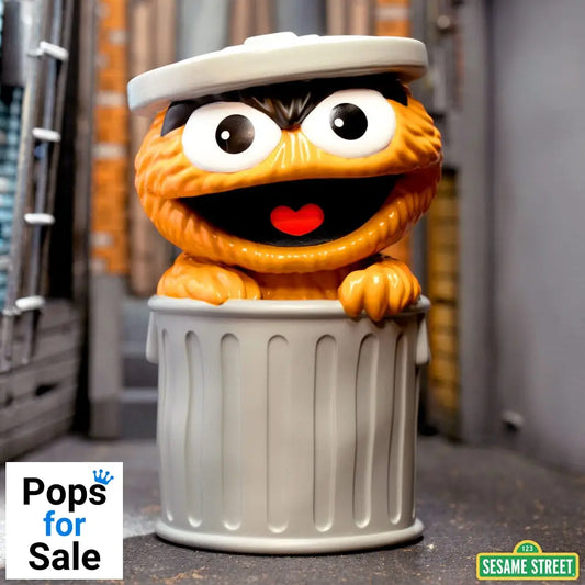 Sesame Street FUN! FUN! Vinyl Action Figure Oscar the Grouch (Orange) 13 cm