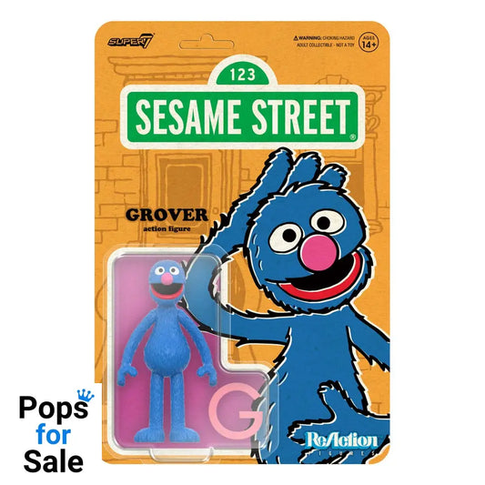 Sesame Street ReAction Action Figure Wave 05 Grover 10 cm