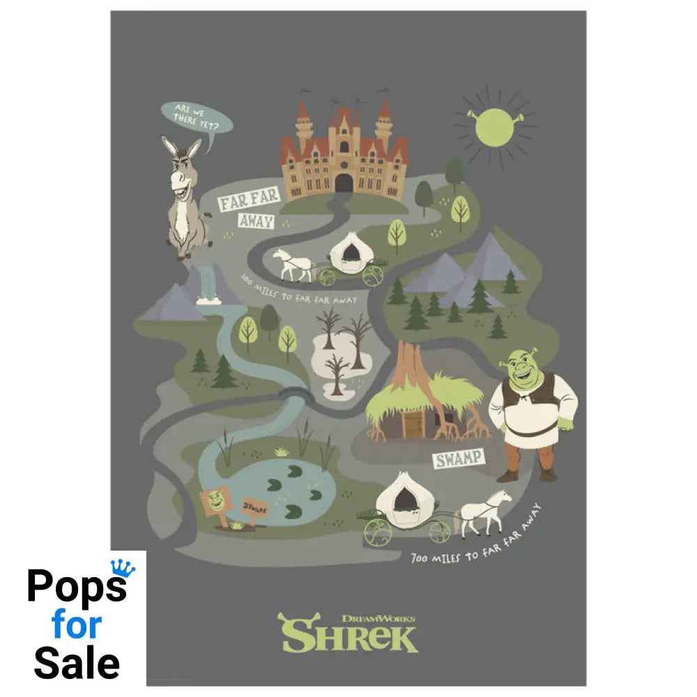 Shrek Journey to Far Far Away Art Print