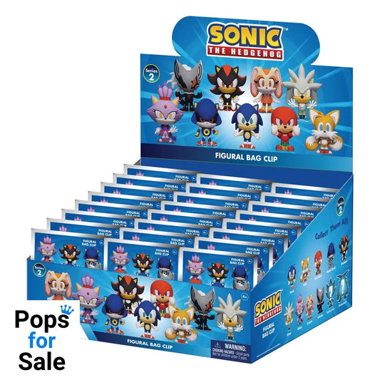 Sonic - The Hedgehog 3D PVC Bag Clips Series 2 Display (24)