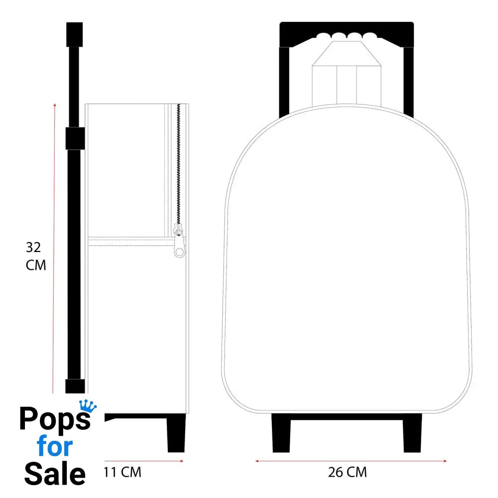 Sonic the Hedgehog Trolley Backpack 3D Sonic Prime Great Escapes 32 cm