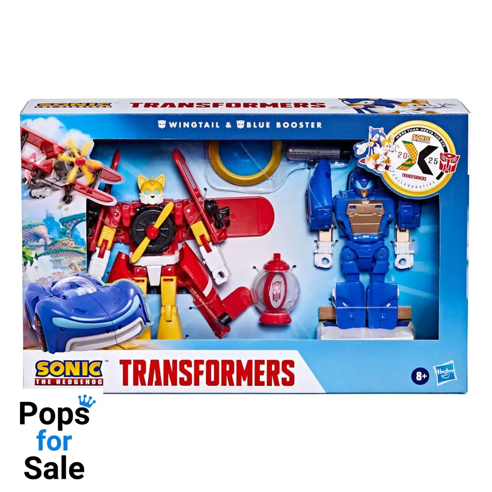 Sonic the Hedgehog x Transformers Action Figure Wingtail & Blue Booster 13 cm Action figures