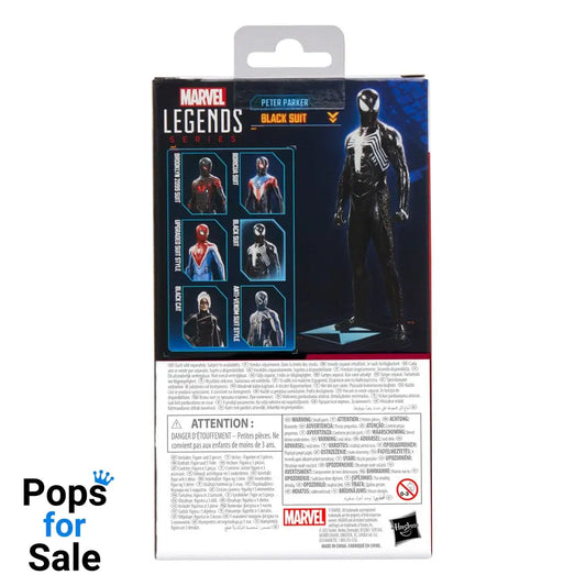Spider-Man 2 Marvel Legends Gamerverse Action Figure Peter Parker (Black Suit) 15 cm