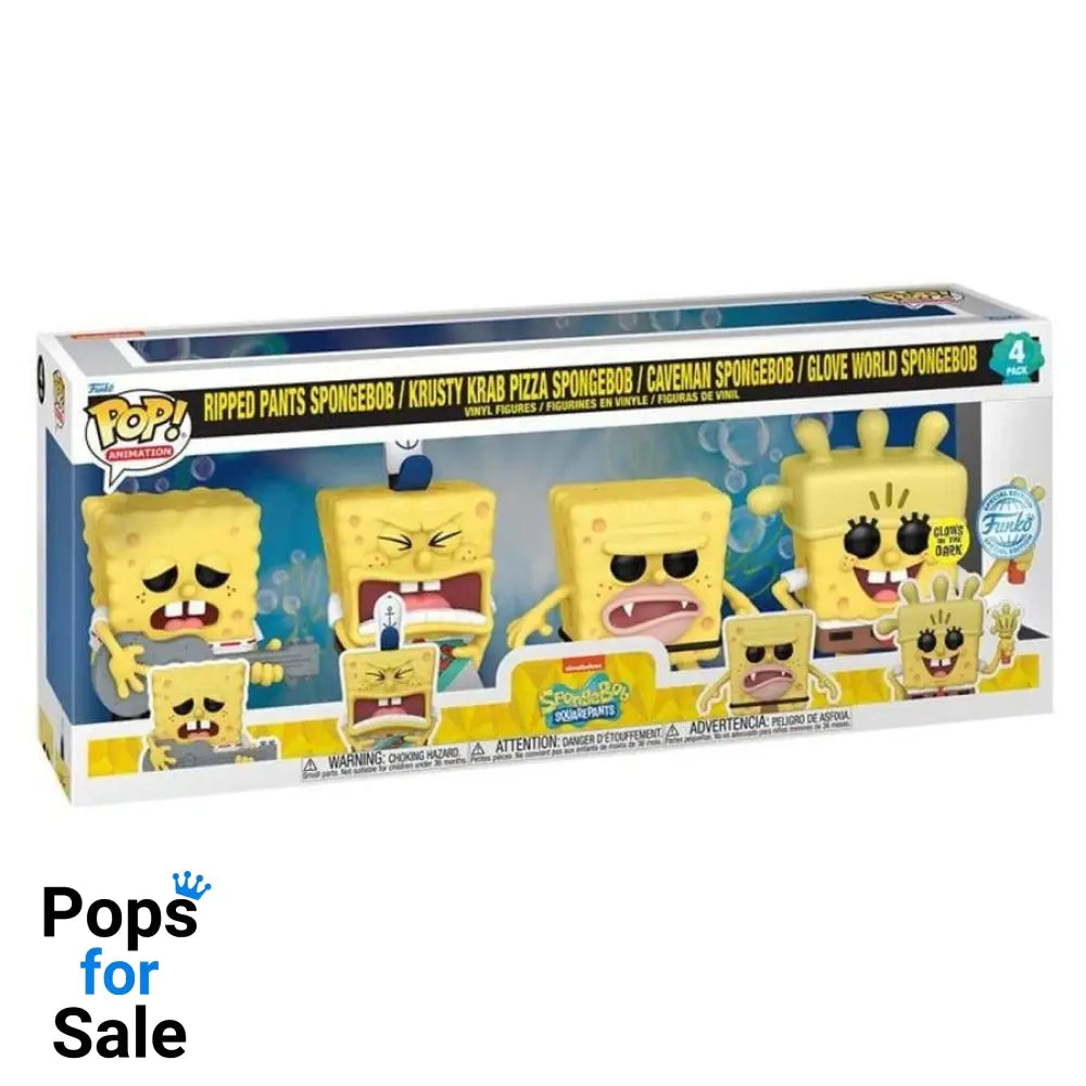Spongebob POP! Television Vinyl Figure 4-Pack (EMEA) 9 cm POP! Figures