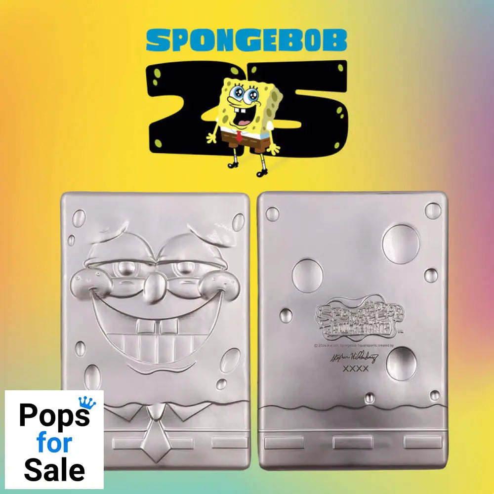 SpongeBob SquarePants 25th Anniversary.999 Silver Plated Ingot Ingot