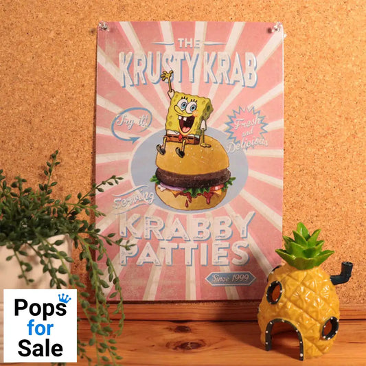 SpongeBob SquarePants Krusty Krab Tin Sign Tin Sign