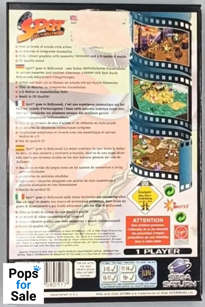 Spot Goes to Hollywood for SEGA Saturn