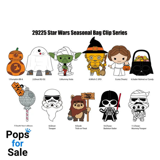 Star Wars 3D PVC Bag Clips Halloween Display (24)
