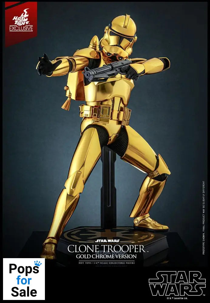 Star Wars Action Figure 1/6 Clone Trooper (Gold Chrome Version) Exclusive 30 cm Action figures