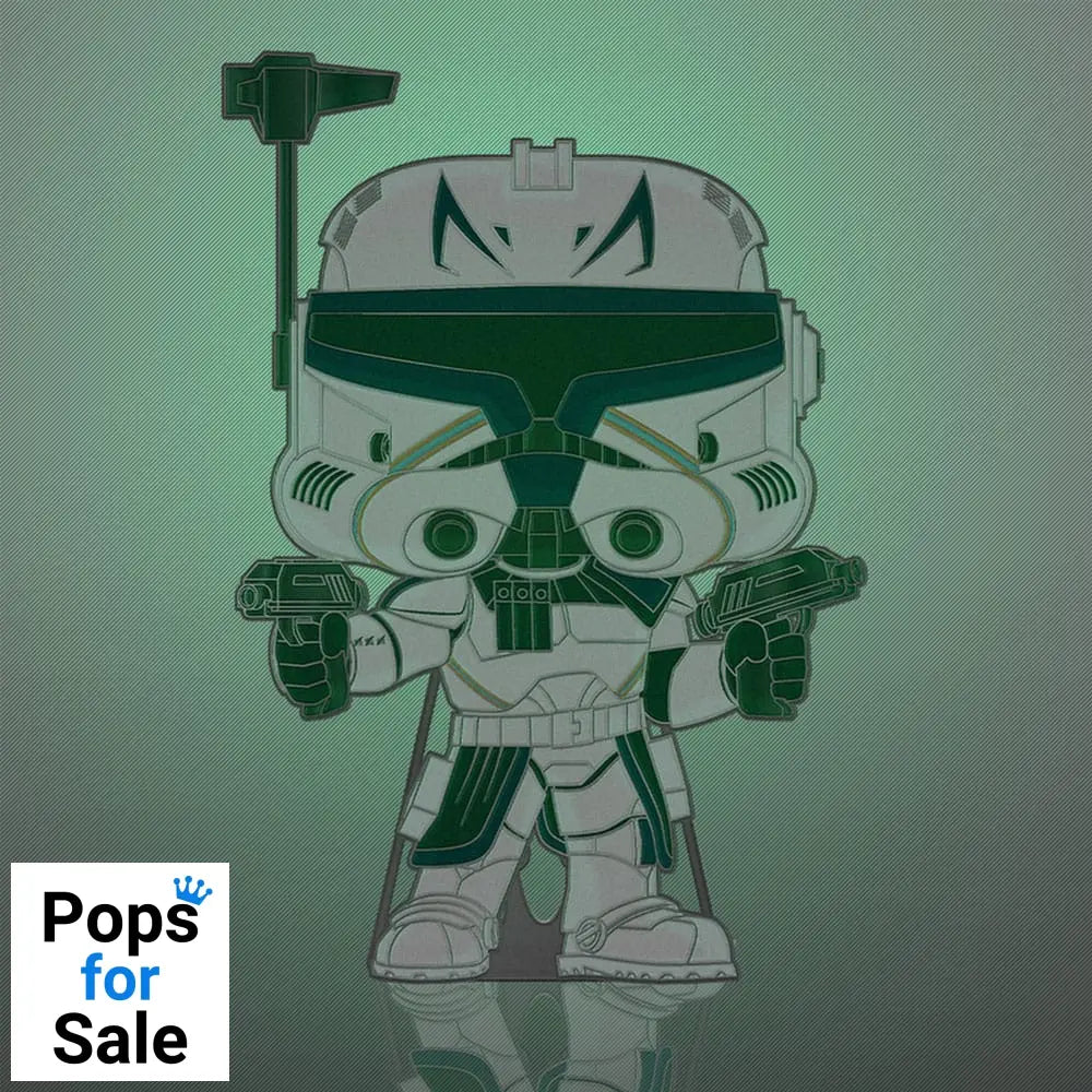Star Wars Clone Wars Loungefly POP! Enamel Pin Captain Rex (Glow-in-the-Dark) 10 cm Funko POP Pins & Brooches