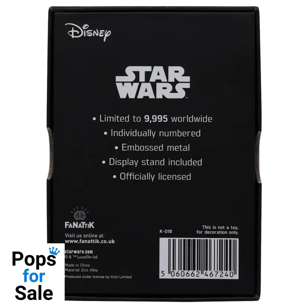 Star Wars Limited Edition My Only Hope Ingot Ingot