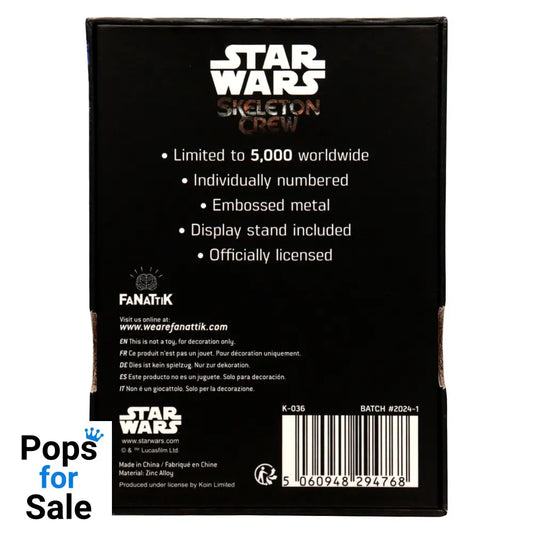 Star Wars Limited Edition Skeleton Crew Ingot Ingot