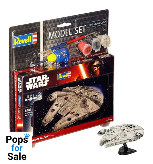 Star Wars Model Kit 1/241 Model Set Millennium Falcon 10 cm