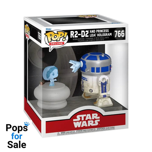 Star Wars POP! Deluxe Vinyl Figure R2D2 w/Leia 9 cm