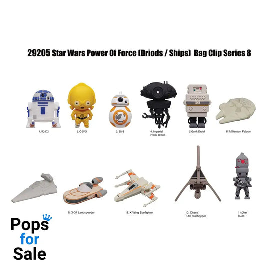 Star Wars PVC Bag Clips Series 8 Power Of Force Display (24)