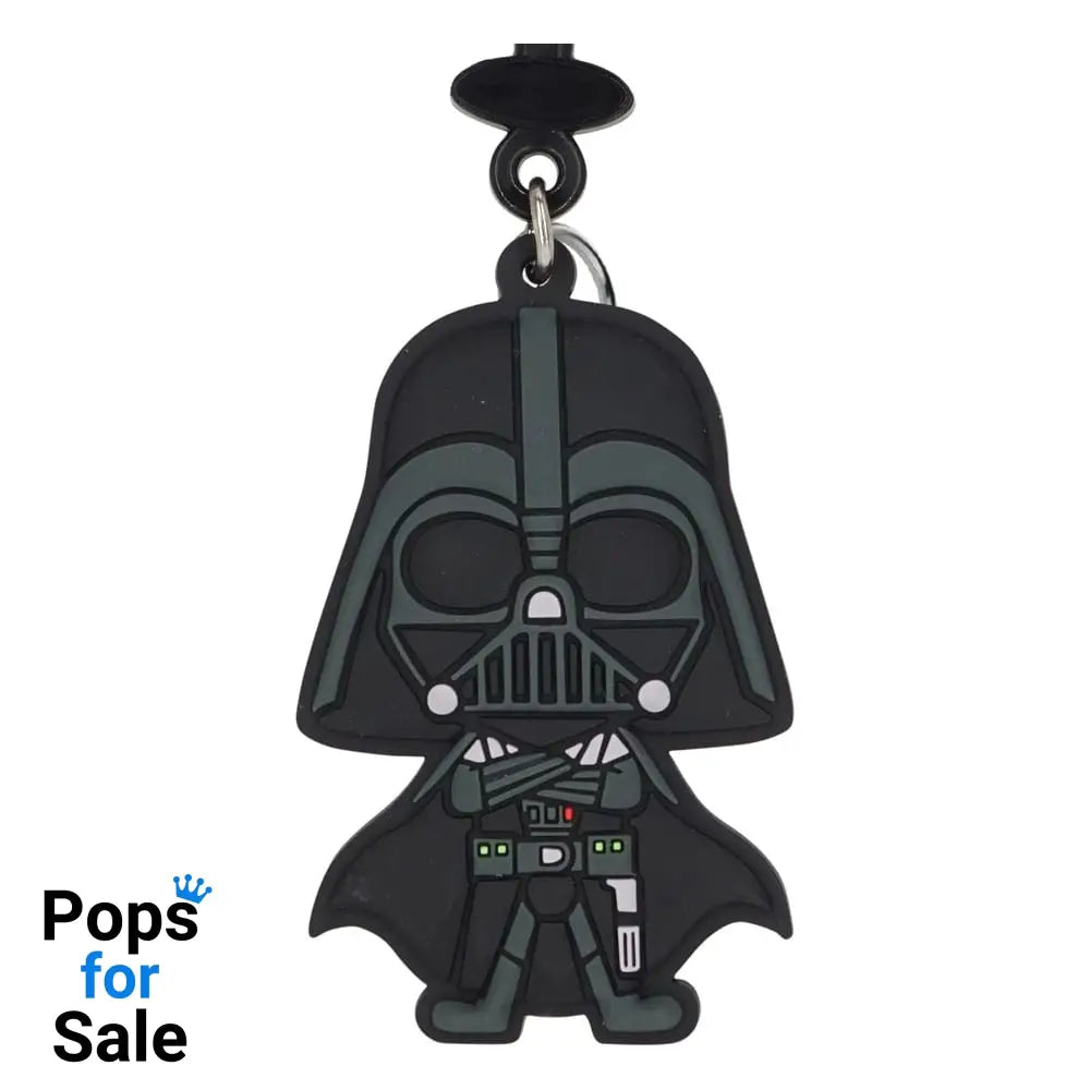 Star Wars Soft Touch PVC Bag Clip Darth Vader Keyrings