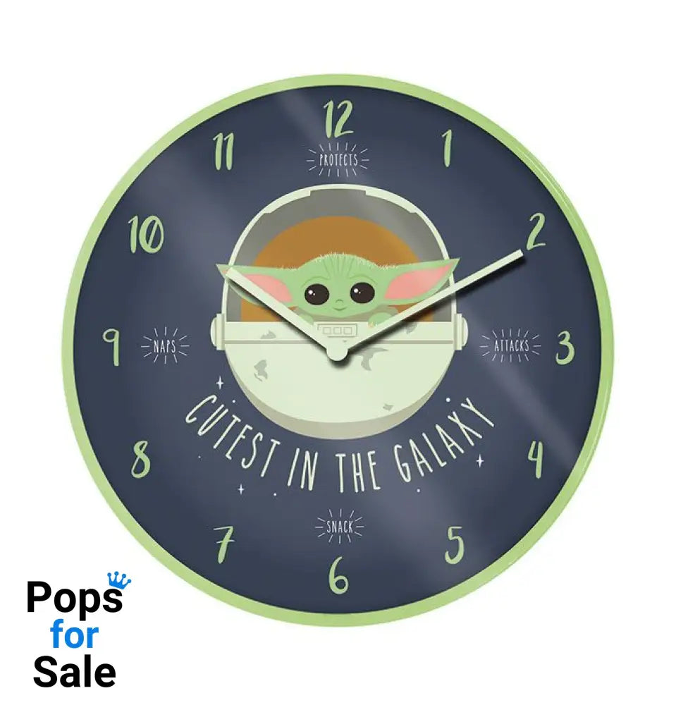 Star Wars The Mandalorian Wall Clock Cutest In The Galaxy