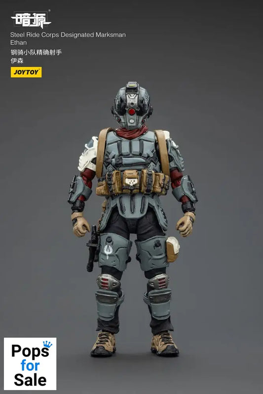 Steel Ride Corps Dark Source Action Figur Designated Marksman Ethan 7 cm