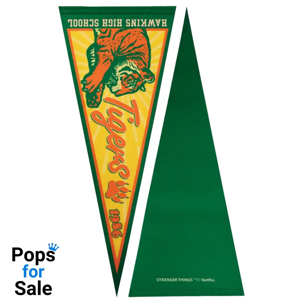 Stranger Things Pennant and Pin Badge Set