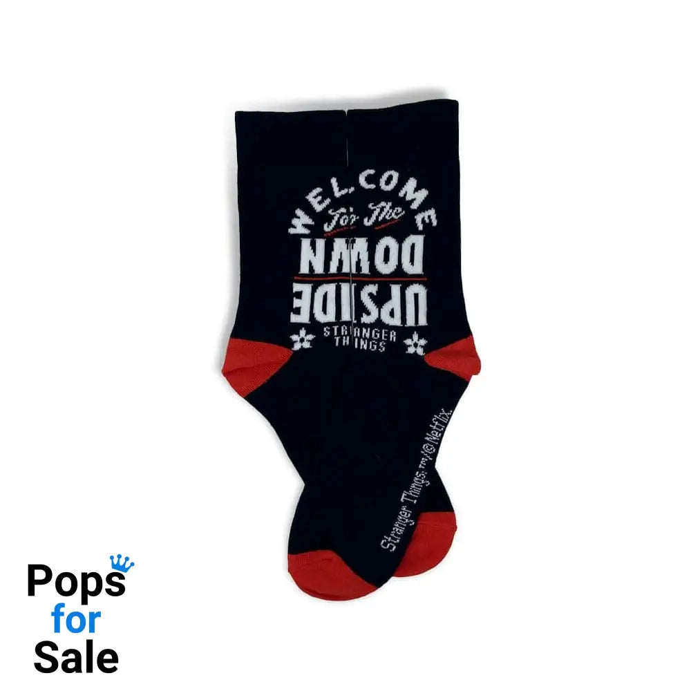 Stranger Things Socks Upside Down Large