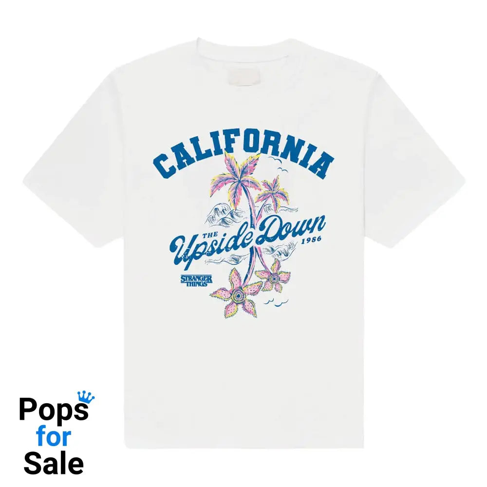 Stranger Things T-Shirt California Upside Down Size M