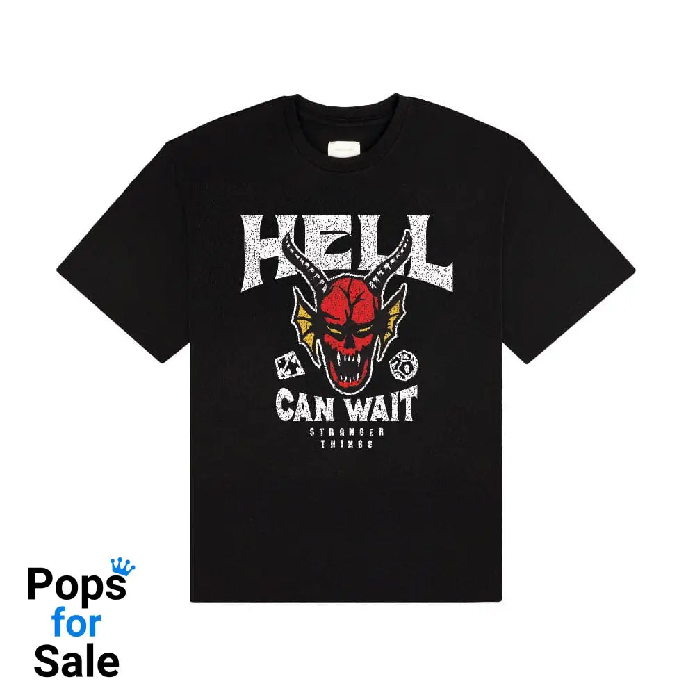 Stranger Things T-Shirt Hell Can Wait (black) Size XL T-shirts