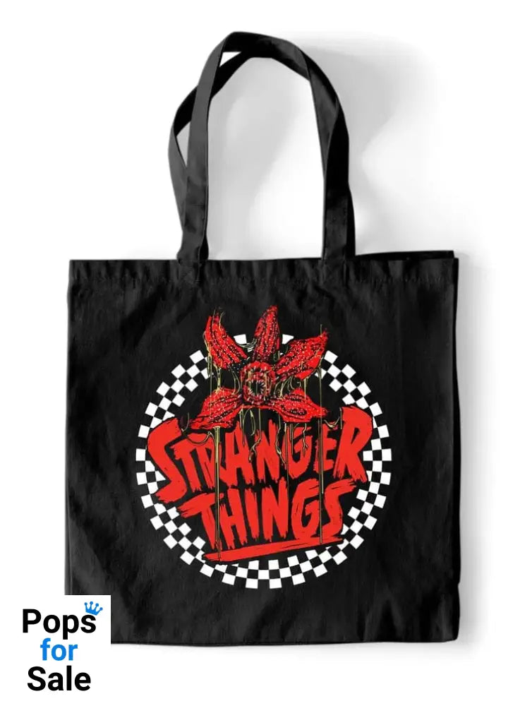 Stranger Things Tote Bag Checkered Circle