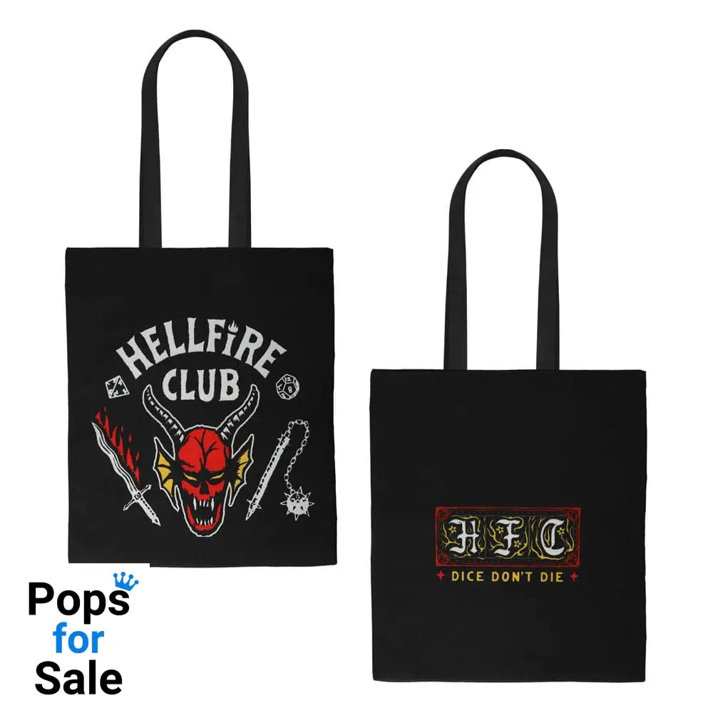 Stranger Things Tote Bag Hellfire Club Bags
