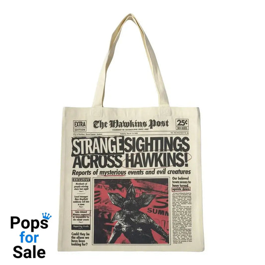 Stranger Things Tote Bag Newspaper