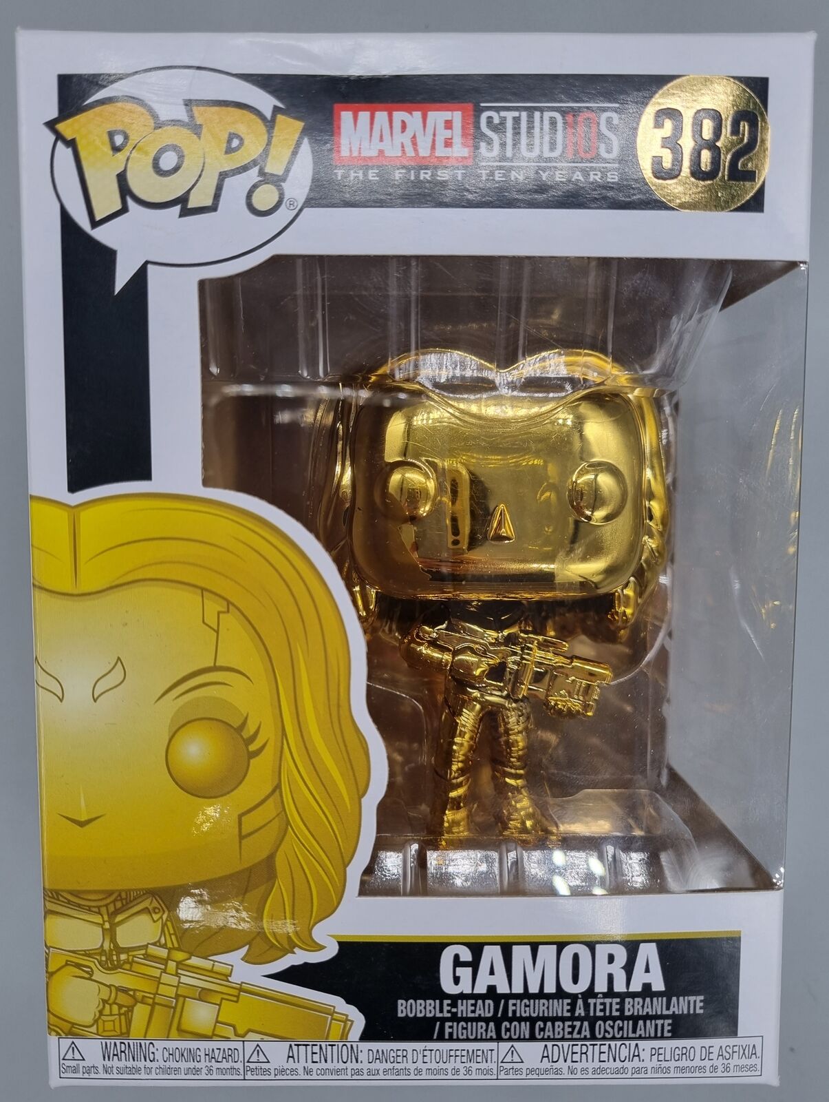 #382 Gamora (Gold) Chrome - Marvel 10 Years Funko POP