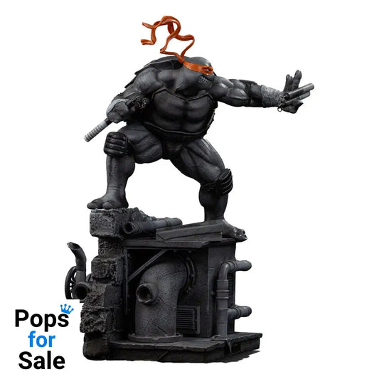 Teenage Mutant Ninja Turtles Art Scale Statue 1/10 Michelangelo Black and White Variant 26 cm heo exclusive