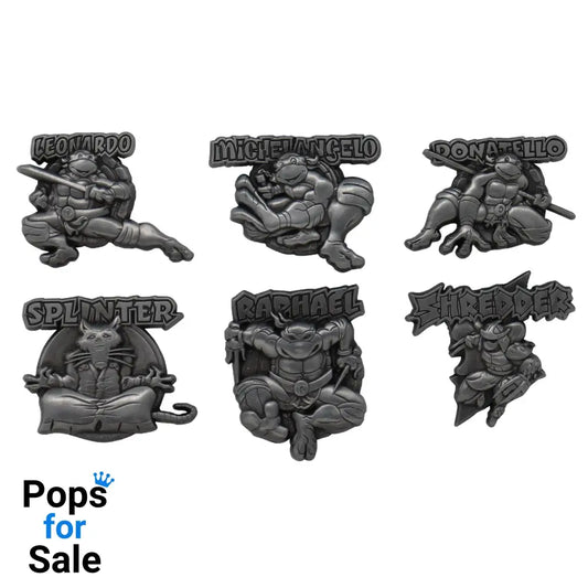 Teenage Mutant Ninja Turtles Limited Edition Set of 6 Pin Badges 6 Pack of Pins