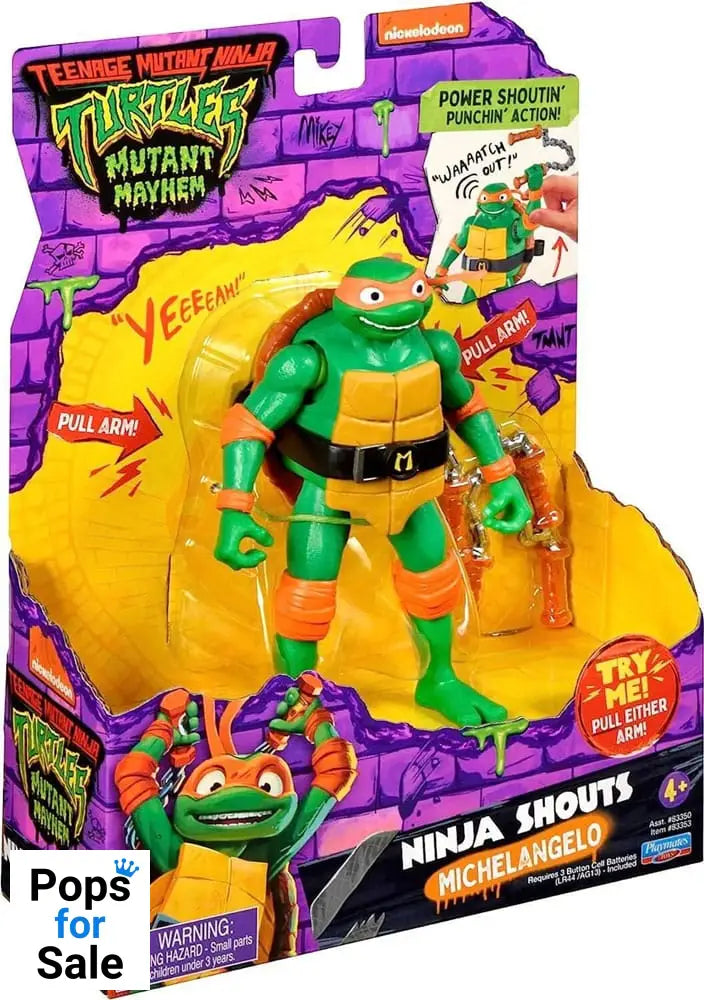 Teenage Mutant Ninja Turtles: Mutant Mayhem Ninja Shouts Action Figure Michelangelo 14 cm