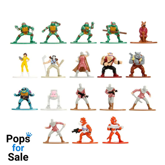 Teenage Mutant Ninja Turtles Nano Metalfigs Diecast Mini Figures 18-Pack Wave 2 4 cm