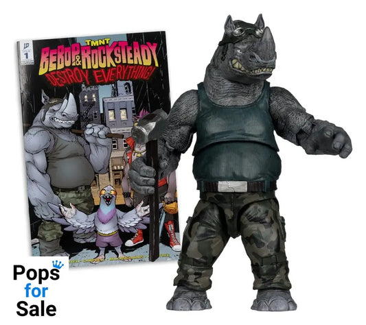 Teenage Mutant Ninja Turtles Page Punchers Action Figure Rocksteady 17 cm