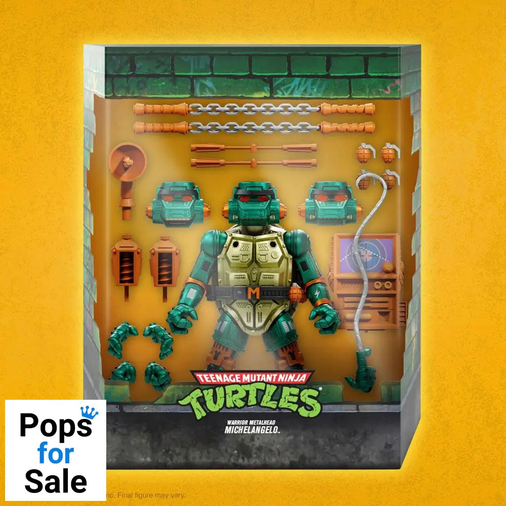 Teenage Mutant Ninja Turtles Ultimates Action Figure Warrior Metalhead Michelangelo 18 cm Action figures