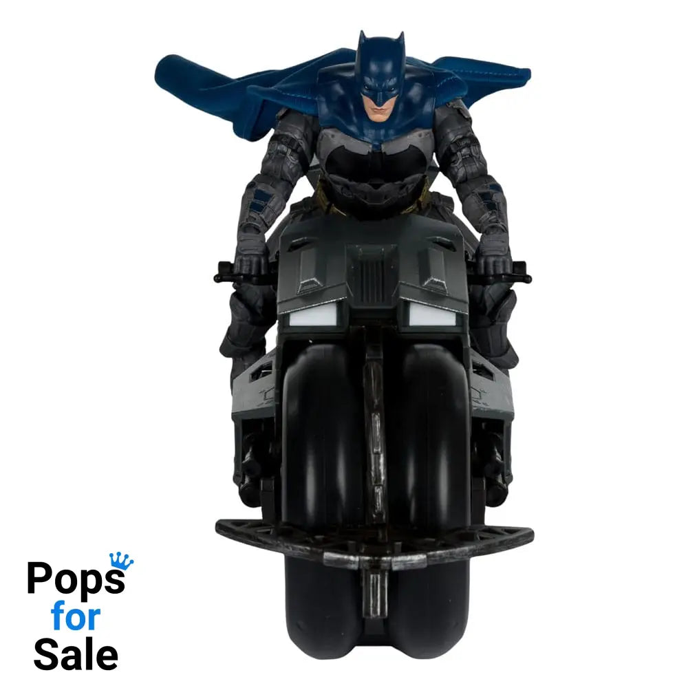 The Flash DC Multiverse Vehicle Batcycle with Batman