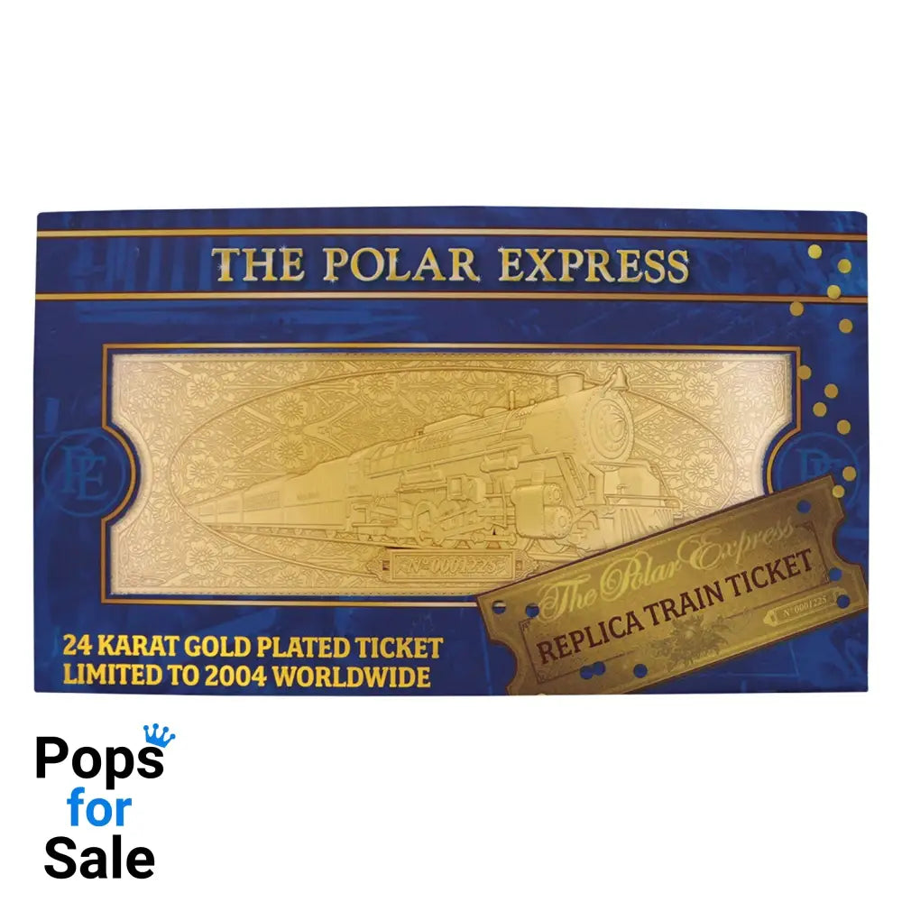 The Polar Express 24k Gold Plated Train Ticket